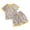 Summer Children Outfit Set-C633-Yellow, variant on Girl Clothes Toddler Girls Summer Outfit Heart Tank Top Pink Shorts 2 Piece Clothing for Girl 1 2 3 4 5 6 7 T Girls Summer Set 1-11 Years,12-18 Months