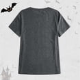 thumbnail image 6 of Halloween Shirts for Women T-Shirts Womens Fall Pumpkin T Shirts Funny Short Sleeve Halloween Graphic Tees Tops Gray L, 6 of 7