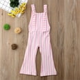 thumbnail image 3 of Kiapeise Summer Toddler Girls Sleeveless Jumpsuit Stripes Print Pants, 3 of 6