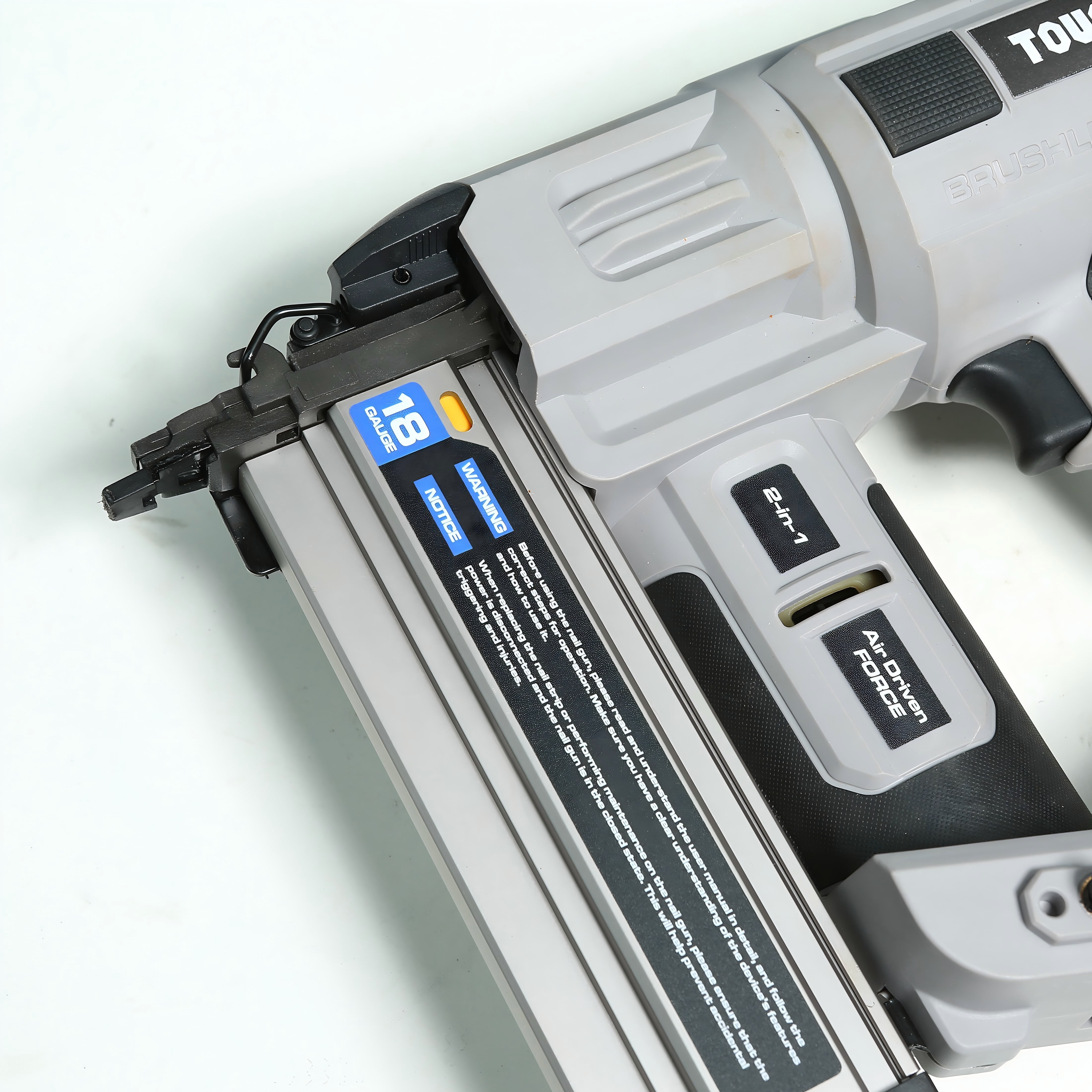 Toughblue Cordless Nail Gun Battery Powered, 20V Brad Nailer 18 Gauge 2 in 1 Staple Gun, Air Power Nailers Staplers with Battery and Charger for Upholstery, Home Improvement, Woodworking