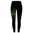 thumbnail image 6 of YDFCWXW Women's Halloween Spooky Eye Print Yoga Pants - Playful Stretchy Leggings for Workouts & Fun Dark Green, S, 6 of 8
