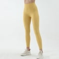 thumbnail image 1 of Pantalones de yoga de cintura alta color nude para mujer, pantalones ajustados de secado rápido sin costuras para correr y fitness, ropa deportiva para yoga y levantamiento de cadera, 1 of 6