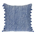 thumbnail image 2 of Parkland Collection Transitional Woven Blue Square 18" x 18" Pillow, 2 of 2