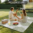 thumbnail image 4 of Sage Green Dahlia Outdoor Rug 5x7 Ft - Reversible Patio Rug Outdoor Camping Rugs, Country Grey Flowers Floral Farmhouse Indoor Outdoor Area Rugs, Non-Slip Outdoor Carpet Runner for Deck/Porch, 4 of 8