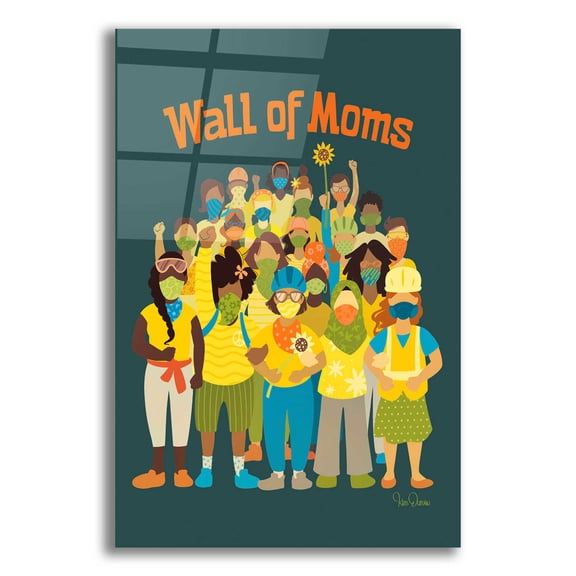 Epic Art 'Wall of Moms' by Kris Duran, Acrylic Glass Wall Art, 12"x16"