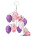 thumbnail image 4 of Northlight 14.25" Floral Cut-Out Spring Easter Egg Tree Decoration - White/Pink, 4 of 5