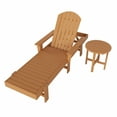 thumbnail image 2 of WestinTrends Dylan 2 Piece Adirondack Reclining Chaise Lounge With Arms, Teak, 2 of 2