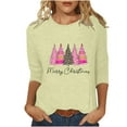 thumbnail image 2 of Aloohaidyvio ,Womens Christmas Printed Round Neck Long Sleeve T-Shirt, 2 of 5