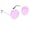 Pink, variant on Vintage Big Round Spectacle Sunglasses Frame Fashion Hippie Lens