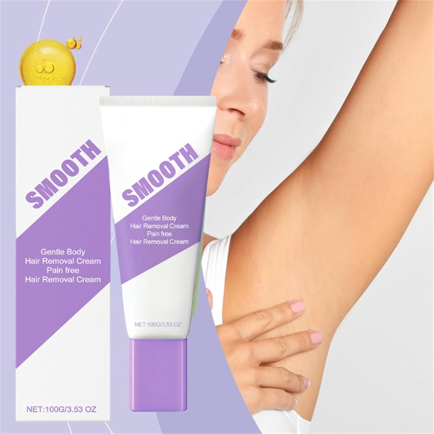 Cloud Sense Hair Removal, Hair Removal Spray, Gentle & Soothing Body & Legs Hair Removal Cream for Women and Men, Gentle Safe for Sensitive Skin, For All Skin Types (1set, 1)