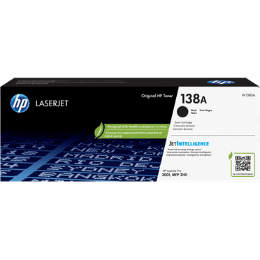 HP 138A Black Original LaserJet Toner Cartridge, Average cartridge yields 1,500