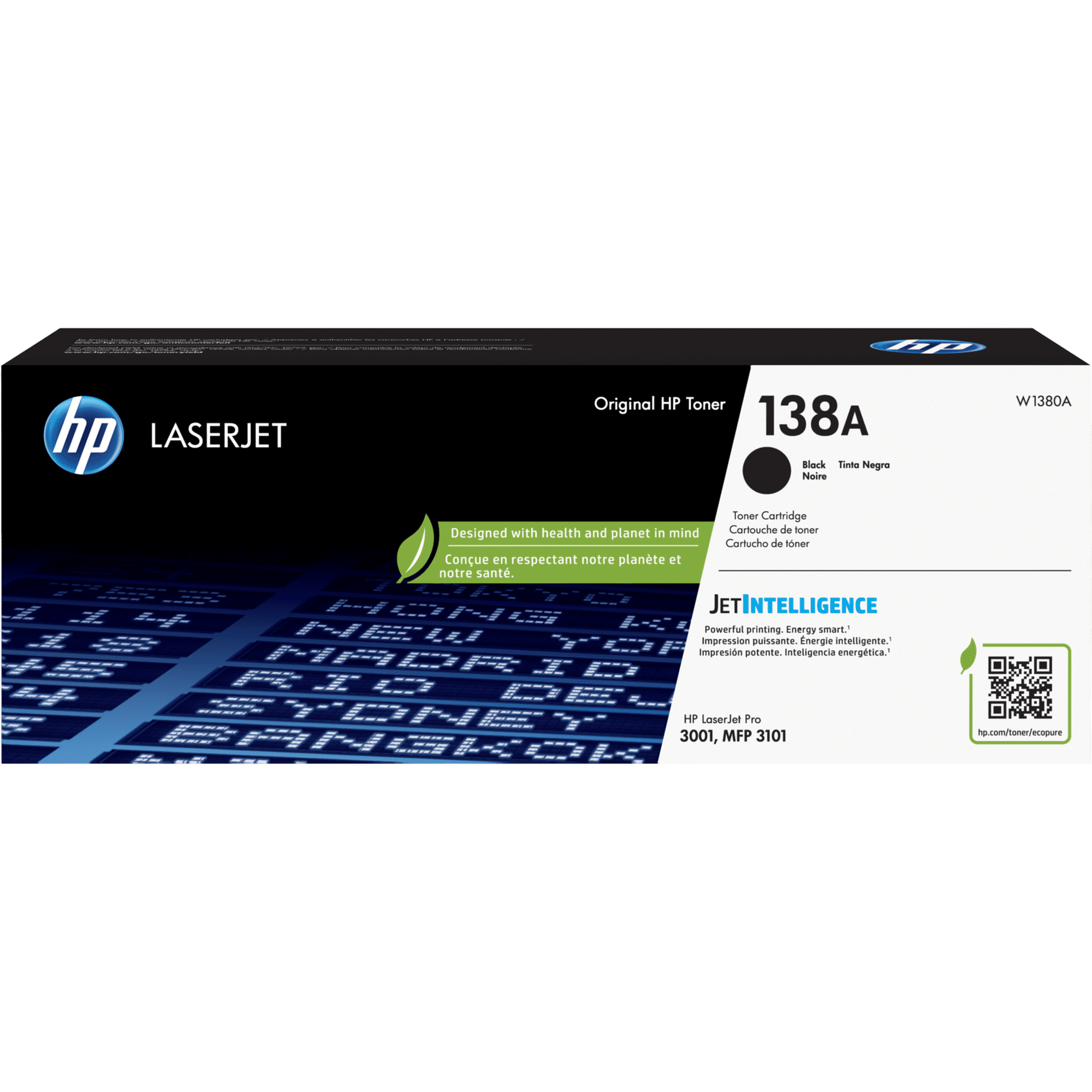 HP 138A Black Toner Cartridge, W1380A