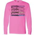 thumbnail image 3 of Inktastic Funny Flute Music Quote Long Sleeve T-Shirt, 3 of 5