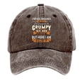 thumbnail image 2 of Jamicy Unisex Sunhat Printed Baseball Cap Washed Distressed Baseball Cap Soft Washed Hats Adjustable Cotton Cap, 2 of 3
