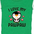thumbnail image 4 of Inktastic I Love My Pawpaw with Cute Penguin and Hearts Girls Baby Bodysuit, 4 of 5