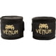 thumbnail image 1 of Envolturas de boxeo Venum Kontact, color negro y dorado, 180 pulg, 1 of 4
