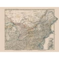 thumbnail image 3 of Stielers 18x15 Black Modern Framed Museum Art Print Titled - North Eastern US, Canada - Stielers 1885, 3 of 5