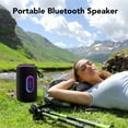 thumbnail image 4 of Portable Bluetooth Speaker, IPX7 Waterproof Wireless Speaker, 35W Loud Stereo Sound, 30H Playtime, 10 Colorful RGB Lights, TWS Pairing, Bluetooth 5.4 for Outdoor/Home/Party, Gift Ideas, 4 of 9