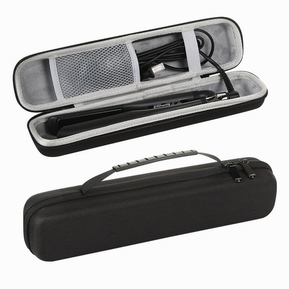 HUISZJ Hair Straightener Storage Bag Waterproof Travel Curling Iron Storage Box Daily Portable Bag (Black)