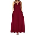 thumbnail image 1 of Robes Décontractées pour Femmes 2023 Mode Estivale Tendance pour Femmes Manches Courtes Camisole Unie Bretelles Col Rond Robe Pull Robes de Soirée pour Femmes Élégantes Chic en Liquidation, 1 of 4