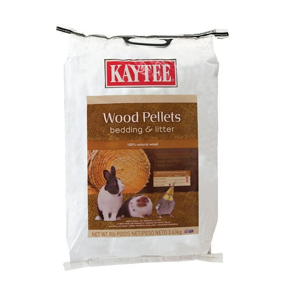 Kaytee Wood Pellet Bird & Small Animal Natural Bedding & Litter, 25lb