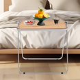 thumbnail image 5 of Acrylic Folding TV Tray Table, Clear Acrylic Foldable End Side Table Modern Square Table Small Folding Desk Portable Laptop Table No Assembly Required for Small Spaces, 5 of 17