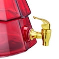 Holiday Time 1.5Gallon Glass Christmas Tree Drink Dispenser with Lid