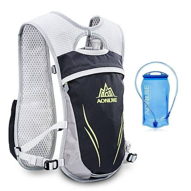 Hydration Backpack with 1.5L Water Bladder 5.5L Running Hydration Vest Breathable and Lightweight Marathon Trail Running Backpack for Cycling, Climbing and Hiking