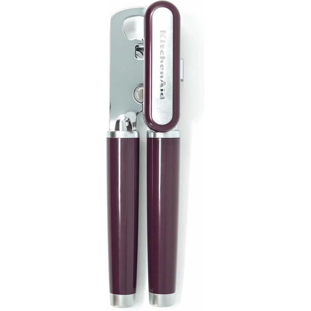 KitchenAid - Ouvre-Boîte Classique, Ouvre-Boîte Manuel en Acier Inoxydable avec Ouvre-Bouteille Intégré avec Poignée Ergonomique pour une Craquage Sans Effort (Betterave)