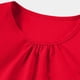 thumbnail image 4 of Camiseta Plegada de Color Sólido Estilo de Vestido de Verano de Manga Corta para Niños con Cuello Redondo Y Detalle Encofrado, Punto Suave Transpirable para Niños Primavera Y Uso Diario, 4 of 7