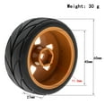 thumbnail image 2 of Yeacher Remote Control Off-Road Rally Car Tires 65*45*26mm 4pcs Replacement for TAMIYA TT02 XV01 HSP, 2 of 7