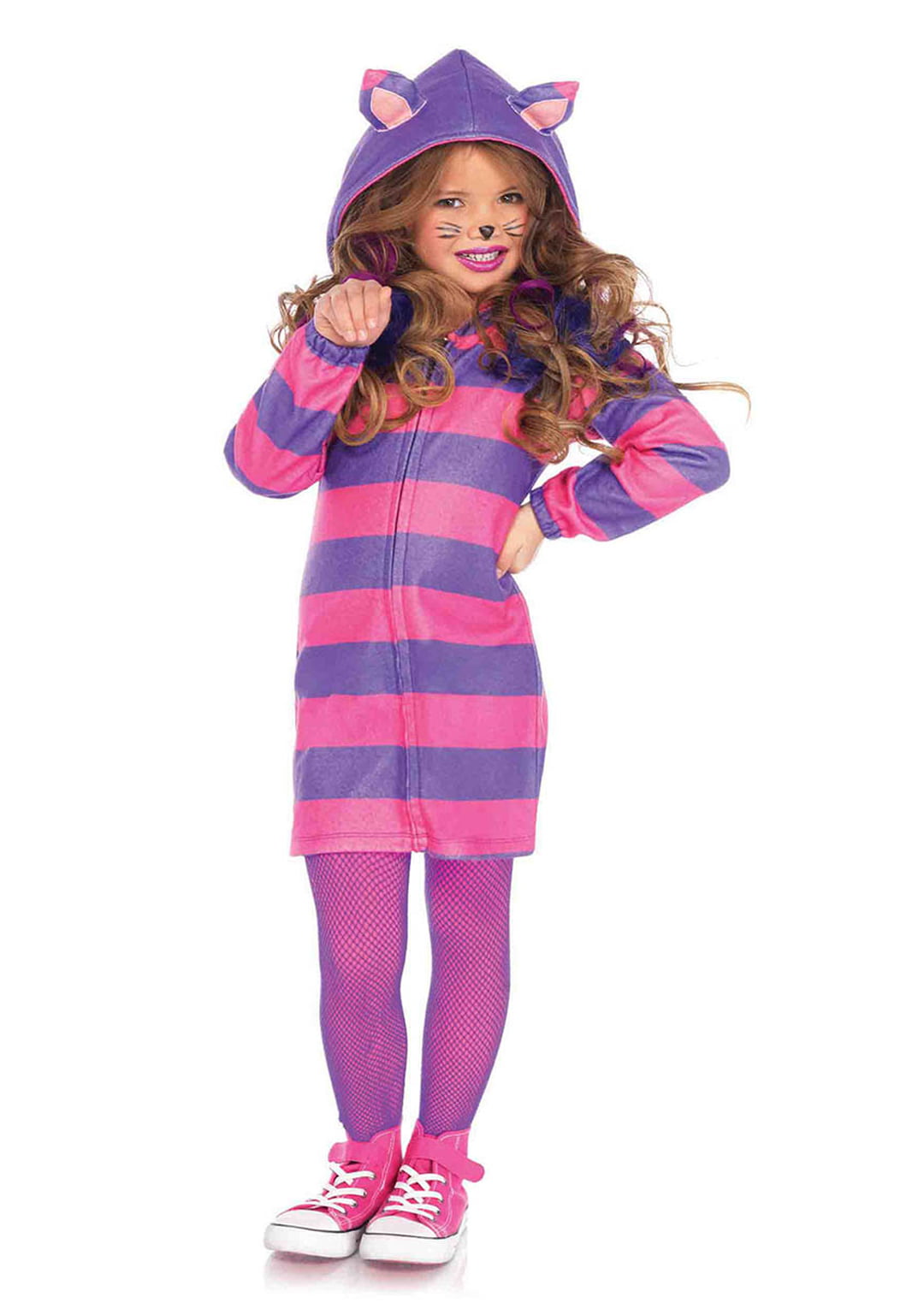 GEORGE ALICE IN WONDERLAND CHESHIRE CAT GIRLS KIDS FANCY DRESS OUTFIT COSTUME