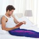 thumbnail image 5 of Fotbe Neon Gradient Blue Pantalones de Pijama para Hombre, Pantalones de Dormir, Pantalones de Casa con Cintura Ajustable y Bolsillos-3X-Large, 5 of 6