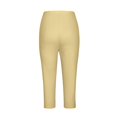 thumbnail image 4 of GHSOHS Leggings for Women Capri Leggings for Women's Tummy Control Knee Length Capri Leggings 2024 Summer Cropped Pants Casual Solid Comfy Capris Black Leggings Yellow Jeggings Capris Pants Summ,L, 4 of 5