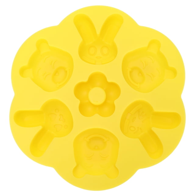 Molde de silicona de dibujos animados DIY, molde reutilizable para pastel de chocolate, hecho a mano para hornear en la cocina