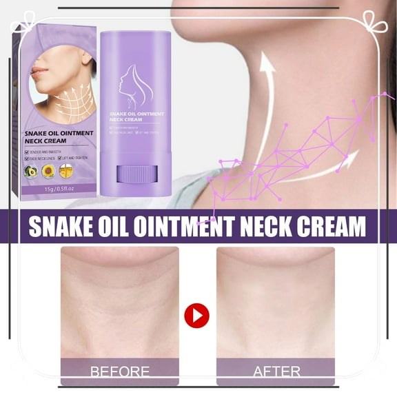 2Pc Neck Care Stick,Snake Oil Ointment Neck Cream,Fade And Neck Lines Firming Stick, Oil Nourishing Wrinkle Cream,Tighten Lift Neck Stick For Women,Moisturizing And Smooth