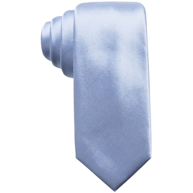 Alfani Cravate Auto-Nouée en Soie Unie pour Homme, Bleu, Taille Unique
