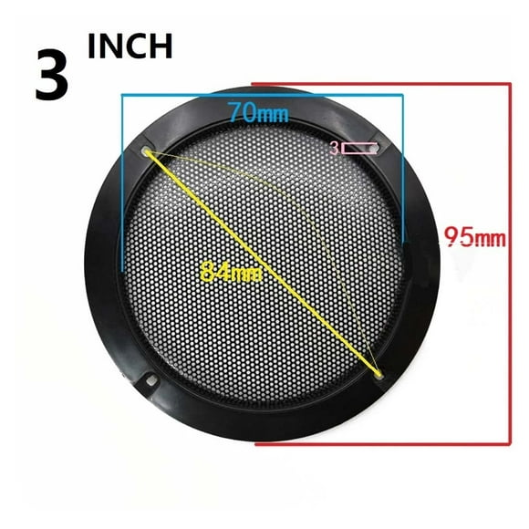 Boîtier en Maille pour Voiture et Maison, Ensemble d'Enceinte avec Nom de Pièce, Ajustement Parfait, Haut-Parleur, Design Élégant, Installation Facile
