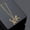 Gold, variant on Luxury Women's Necklace Stainless Steel Gold Rose Gold