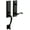 Black, variant on Baldwin 85355056RENT Stonegate Evolved Handleset, Keyed Entrance Set Right Hand - Lifetime Satin Nickel