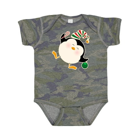 

Inktastic Happy Christmas Penguin Gift Baby Boy or Baby Girl Bodysuit