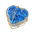 thumbnail image 3 of Rosa de jabón, flor artificial, jabón de baño perfumado creativo, regalo del día de San Valentín, jabón de rosas para la boda del día de Acción de , Azul, 3 of 8