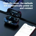 thumbnail image 3 of Cshidworld Audífonos Inalámbricos, Audífonos Bluetooth 5.3 HiFi Estéreo, 48H de Reproducción, Audífonos Bluetooth con Control Táctil, Audífonos Impermeables IPX7 para Deporte para Android ios, Negro, 3 of 6