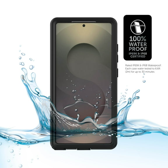 Body Glove Tidal Waterproof Phone Case for Samsung Galaxy S25 Ultra - Black/Clear