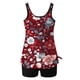 thumbnail image 5 of Trajes de baño tankini para mujer Trajes de baño de dos piezas con espalda de tiras y estampado conservador para mujer Traje de baño de dos piezas para mujer, 5 of 5