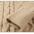 thumbnail image 5 of Yusimy Men's Striped Knit Sweater Loose Fit Casual Pullover Round Neck Relaxed Style Stretch Yarn Oversized Top, 5 of 5