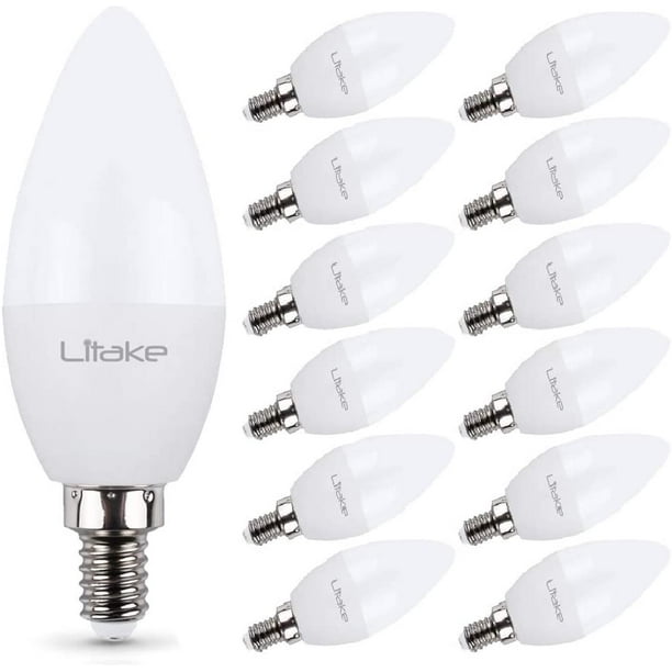 Litake E12 Led Candelabra Bulbs, Led Chandelier Bulb 5000k