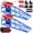 Blue & Red, variant on Lafati 2-Pack Hydraulic Car Ramps: Heavy-Duty Vehicle Ramps with 5T / 10000lbs Jack Load Capacity, Portable Design for Effortless Oil Changes and Car Lifts