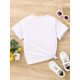 thumbnail image 2 of Camiseta de manga corta con estampado de cachorro multicolor para niñas, diseño de cuello redondo, ropa de verano informal y elegante para niños, adecuada para edades de 1 a 8 años., 2 of 5