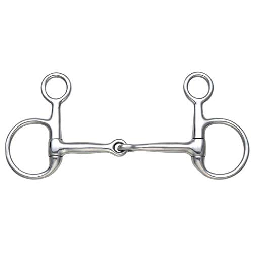 Shires Equestrian Hanging Cheek Snaffle Bit Stainless Steel 5"